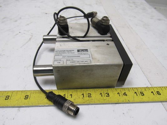 Parker P5T-H032SGSN050 Compact Guided Pneumatic Cylinder 32mm Bore 050mm Stroke