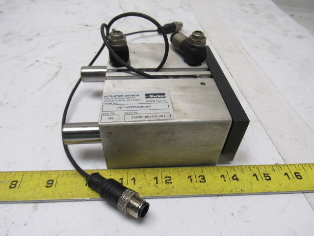 Parker P5T-H032SGSN050 Compact Guided Pneumatic Cylinder 32mm Bore 050mm Stroke