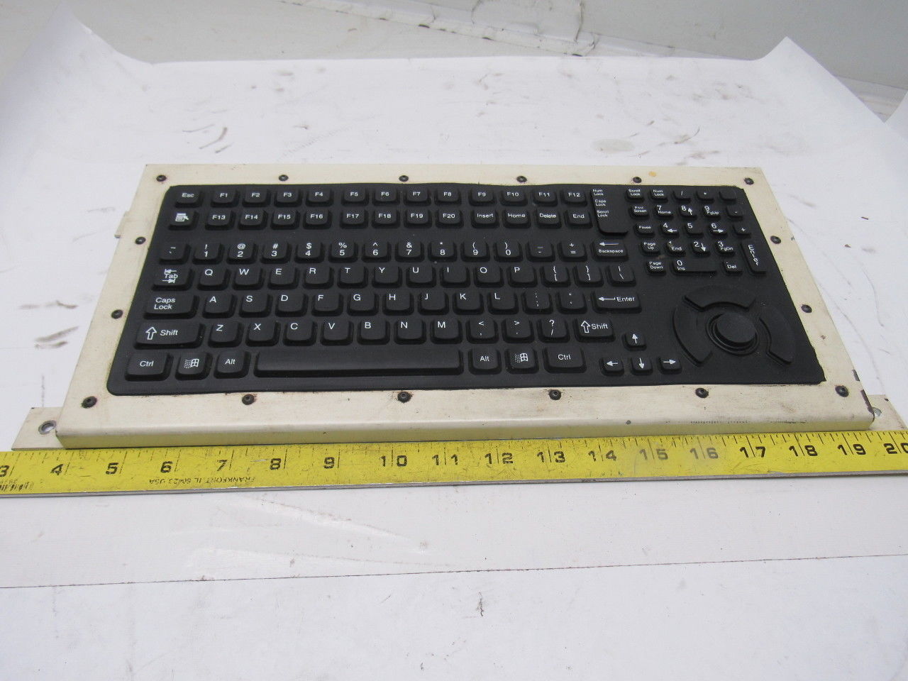 Stealth Computer OEM-5000 Industrial Keyboard Rubber Overlay Spill Proof
