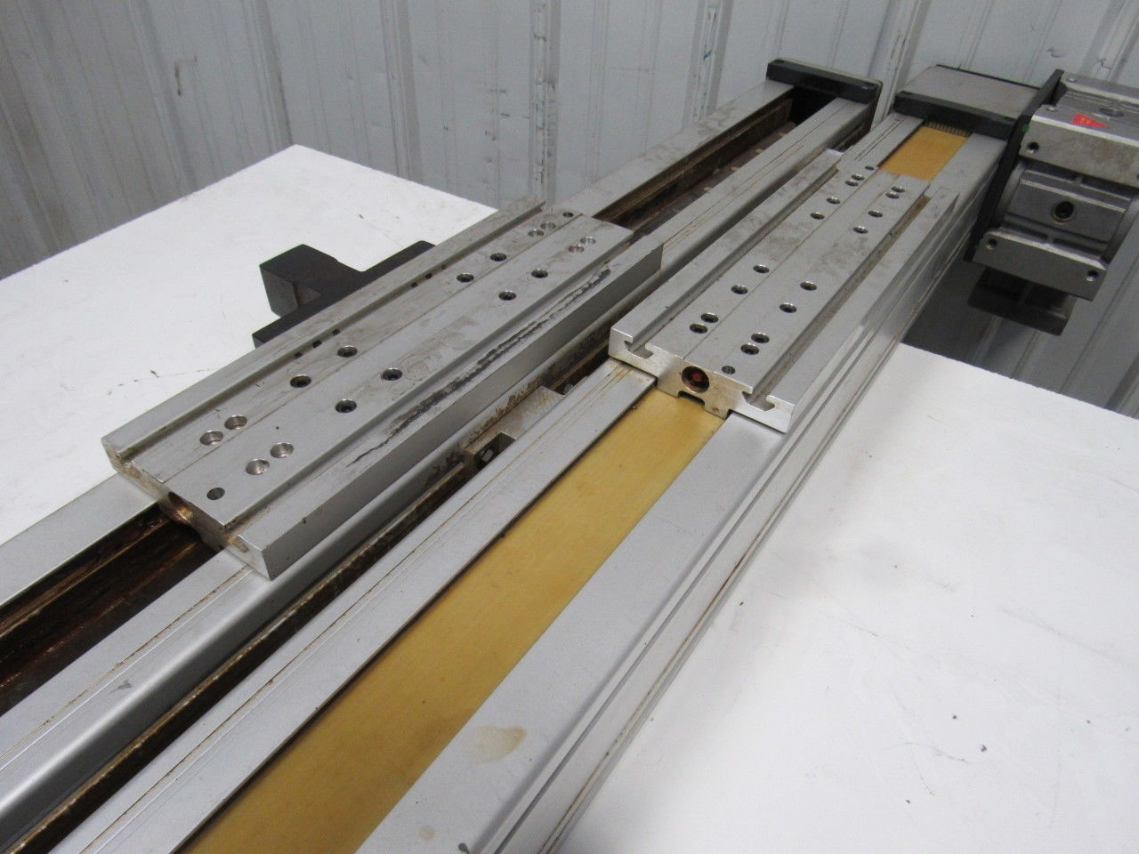 SNR Belt Drive Linear Actuator 63" Travel W/Gear Box &  Non-powered Slide
