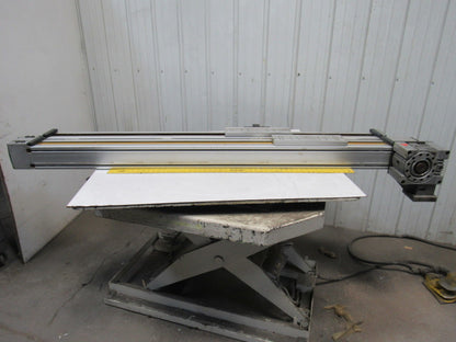 SNR Belt Drive Linear Actuator 63" Travel W/Gear Box &  Non-powered Slide