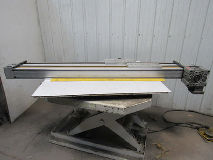 SNR Belt Drive Linear Actuator 63" Travel W/Gear Box &  Non-powered Slide
