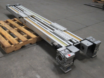 SNR Tandem  Belt Drive Linear Actuator 93" Travel W/Gear Box &  Non-powered Slid