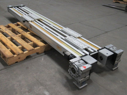 SNR Tandem  Belt Drive Linear Actuator 93" Travel W/Gear Box &  Non-powered Slid