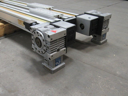 SNR Tandem  Belt Drive Linear Actuator 93" Travel W/Gear Box &  Non-powered Slid