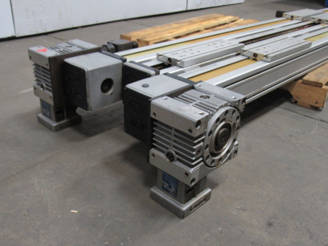 SNR Tandem  Belt Drive Linear Actuator 93" Travel W/Gear Box &  Non-powered Slid