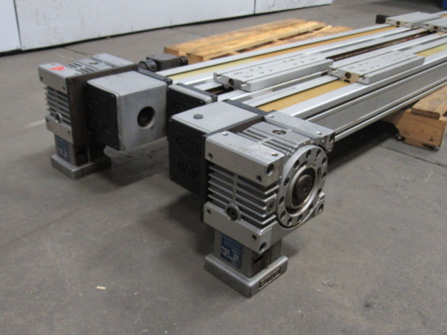 SNR Tandem  Belt Drive Linear Actuator 93" Travel W/Gear Box &  Non-powered Slid