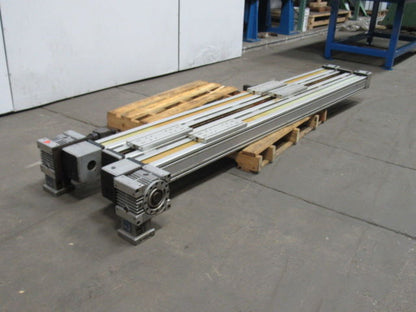SNR Tandem  Belt Drive Linear Actuator 93" Travel W/Gear Box &  Non-powered Slid