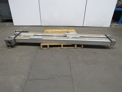 SNR Tandem  Belt Drive Linear Actuator 93" Travel W/Gear Box &  Non-powered Slid