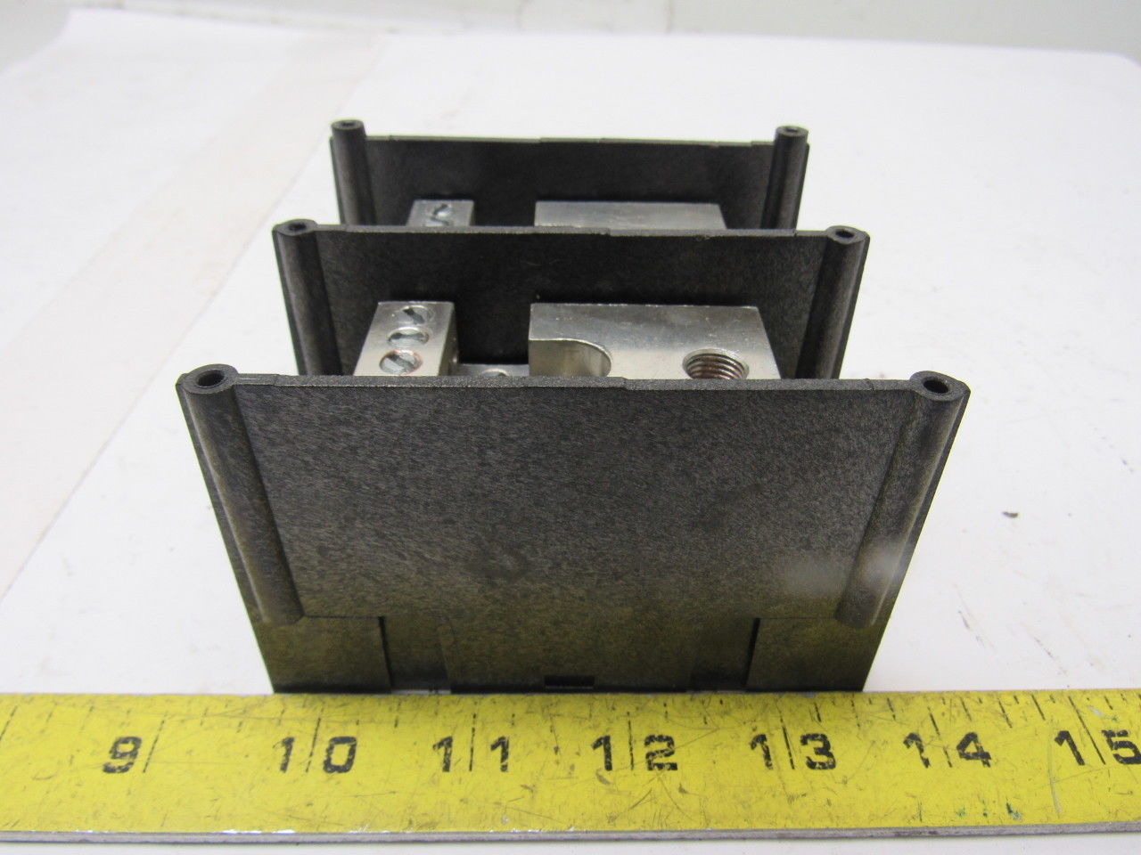 Gould Shawmut 66592  600V 2 Pole 2/0-#14 Line To 10 #6-#14 Wire Terminal Block