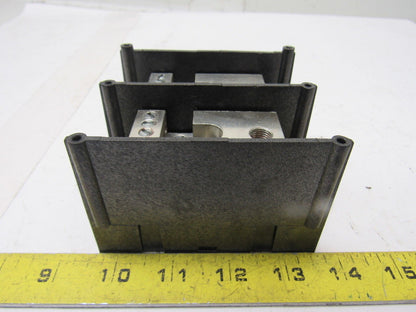Gould Shawmut 66592  600V 2 Pole 2/0-#14 Line To 10 #6-#14 Wire Terminal Block