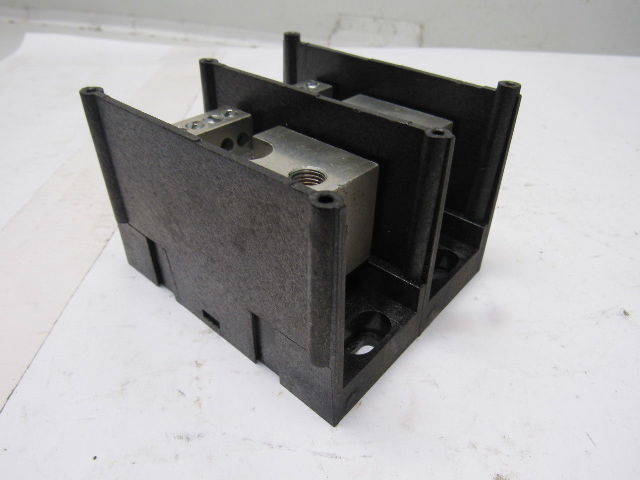 Gould Shawmut 66592  600V 2 Pole 2/0-#14 Line To 10 #6-#14 Wire Terminal Block