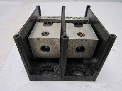 Gould Shawmut 66592  600V 2 Pole 2/0-#14 Line To 10 #6-#14 Wire Terminal Block