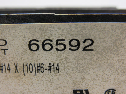 Gould Shawmut 66592  600V 2 Pole 2/0-#14 Line To 10 #6-#14 Wire Terminal Block