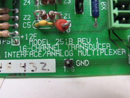 Sciemetric 251B REV 1 16-Channel Transducer Interface Multiplexer Circuit Board