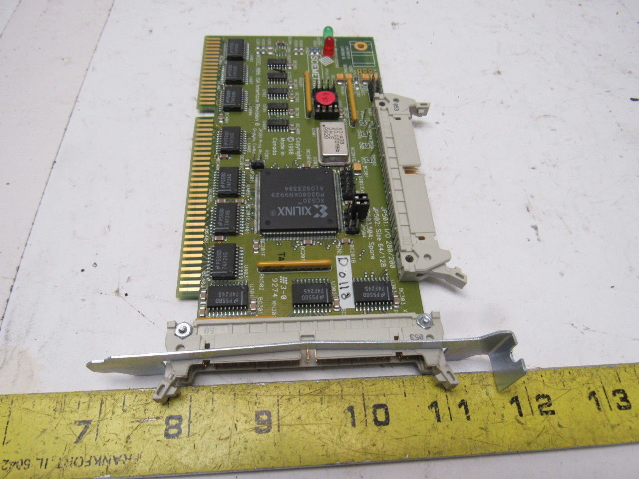 Sciemetric Model 806 Revision 0 ISA Interface Card