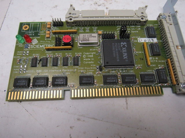Sciemetric Model 806 Revision 0 ISA Interface Card