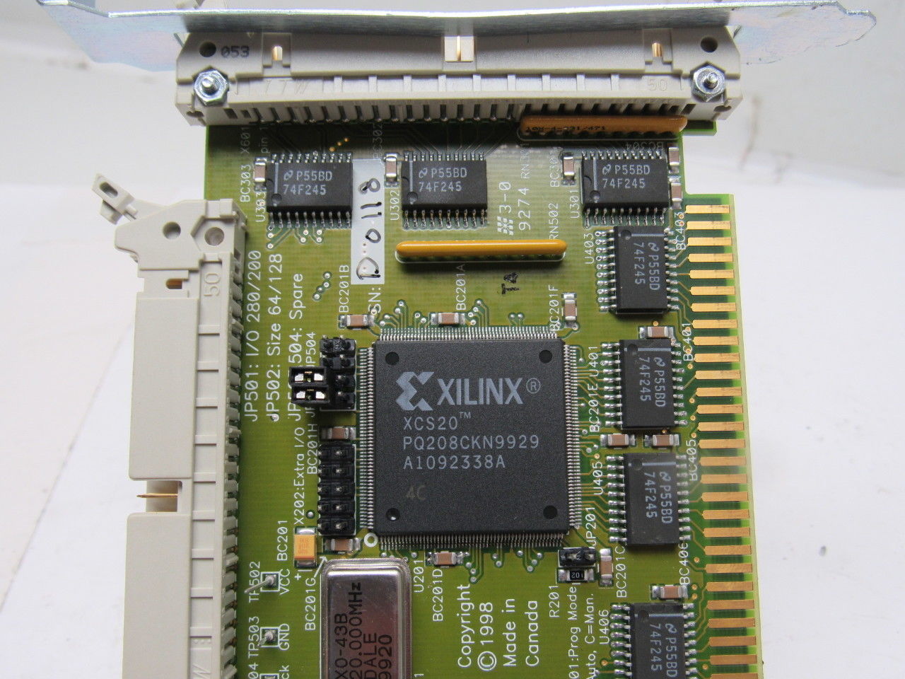 Sciemetric Model 806 Revision 0 ISA Interface Card