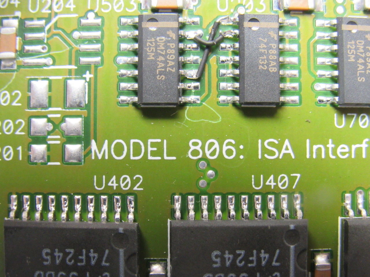 Sciemetric Model 806 Revision 0 ISA Interface Card