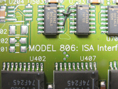 Sciemetric Model 806 Revision 0 ISA Interface Card