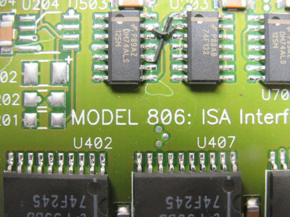 Sciemetric Model 806 Revision 0 ISA Interface Card