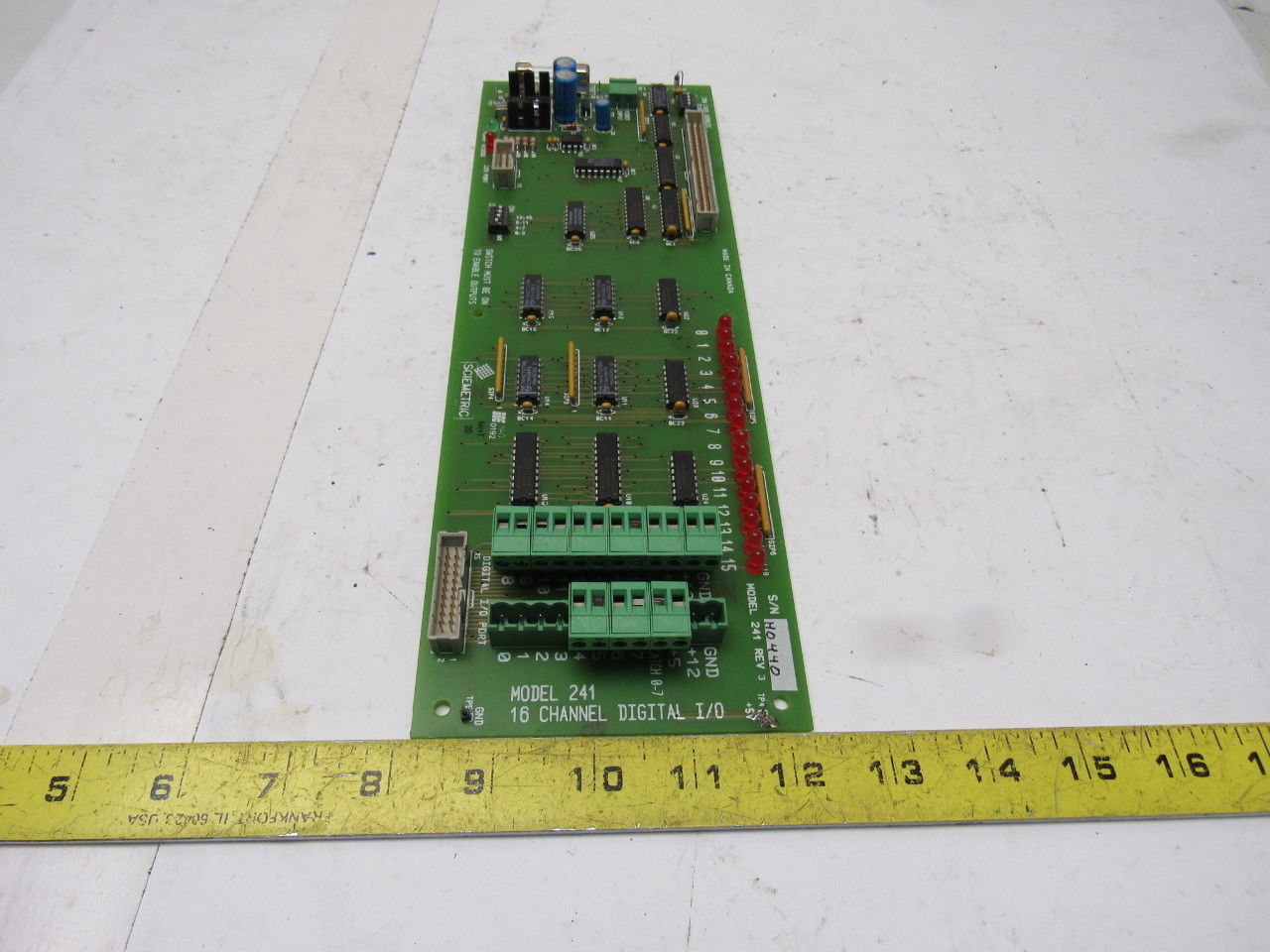 Sciemetric Model 241 Rev 3 16 Channel Digital I/O Board