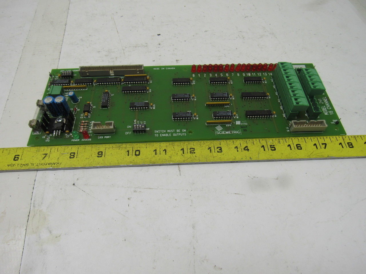 Sciemetric Model 241 Rev 3 16 Channel Digital I/O Board