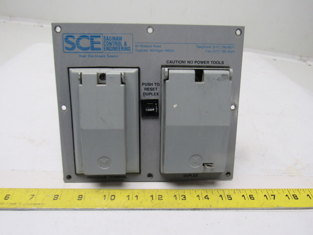 Saginaw Control & Engineering CRB-DHT 3 Amp Fused 120V Duplex Program Terminal