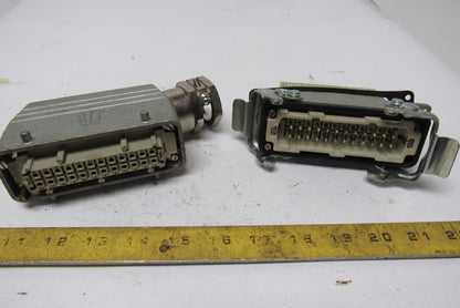 HTS 24 Pin Side Entry Panel Mount Electrical Connector 600V