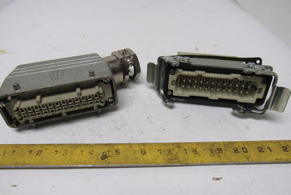 HTS 24 Pin Side Entry Panel Mount Electrical Connector 600V