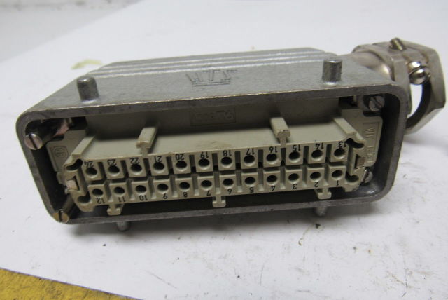 HTS 24 Pin Side Entry Panel Mount Electrical Connector 600V