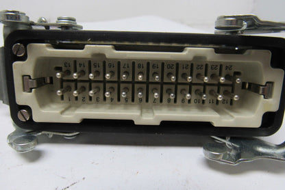 HTS 24 Pin Side Entry Panel Mount Electrical Connector 600V