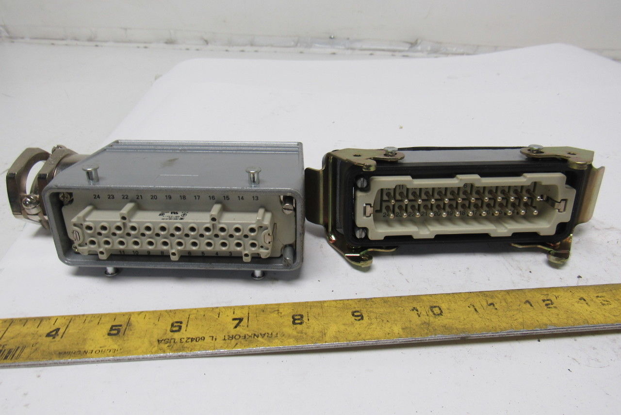 Weidmuller HDC-HE-24BS 400V 24 Pin Side Entry Cable Connector