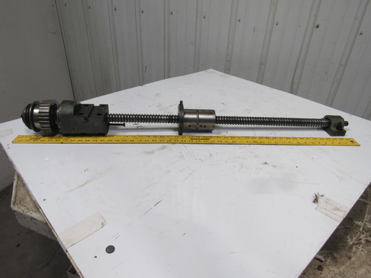 Hitachi Seiki HT 25 Ball Screw Axis Assembly From CNC Lathe