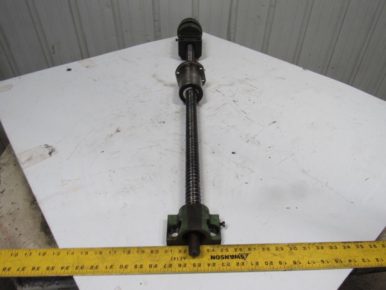 Hitachi Seiki HT 25 Ball Screw Axis Assembly From CNC Lathe