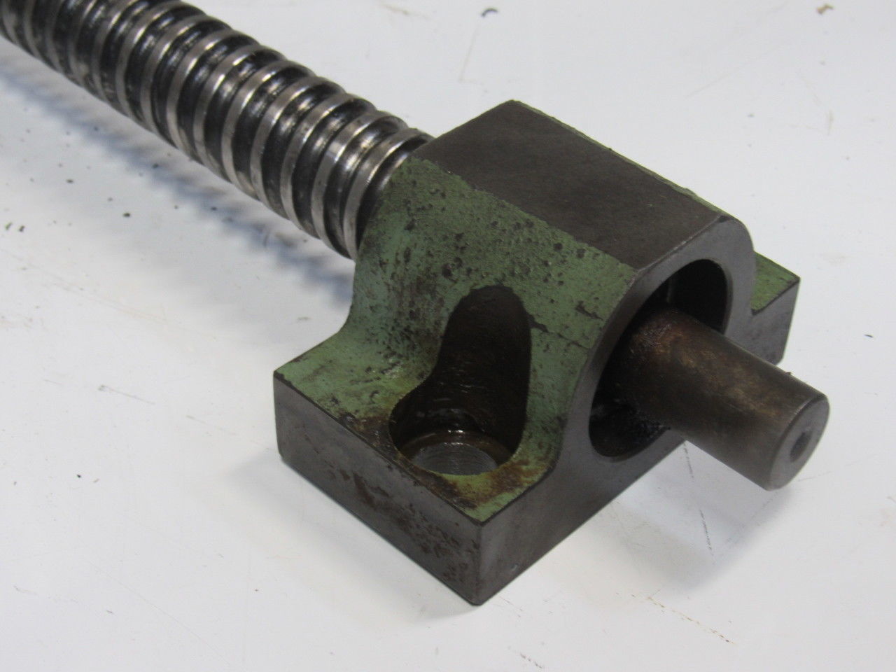 Hitachi Seiki HT 25 Ball Screw Axis Assembly From CNC Lathe
