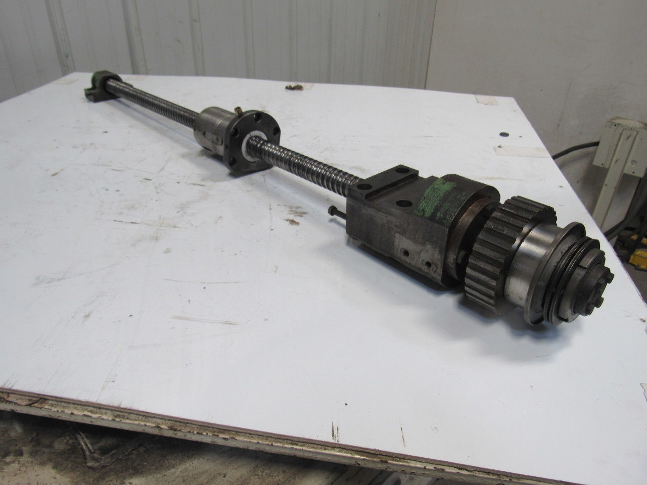 Hitachi Seiki HT 25 Ball Screw Axis Assembly From CNC Lathe