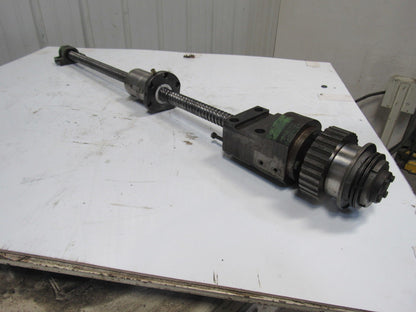 Hitachi Seiki HT 25 Ball Screw Axis Assembly From CNC Lathe