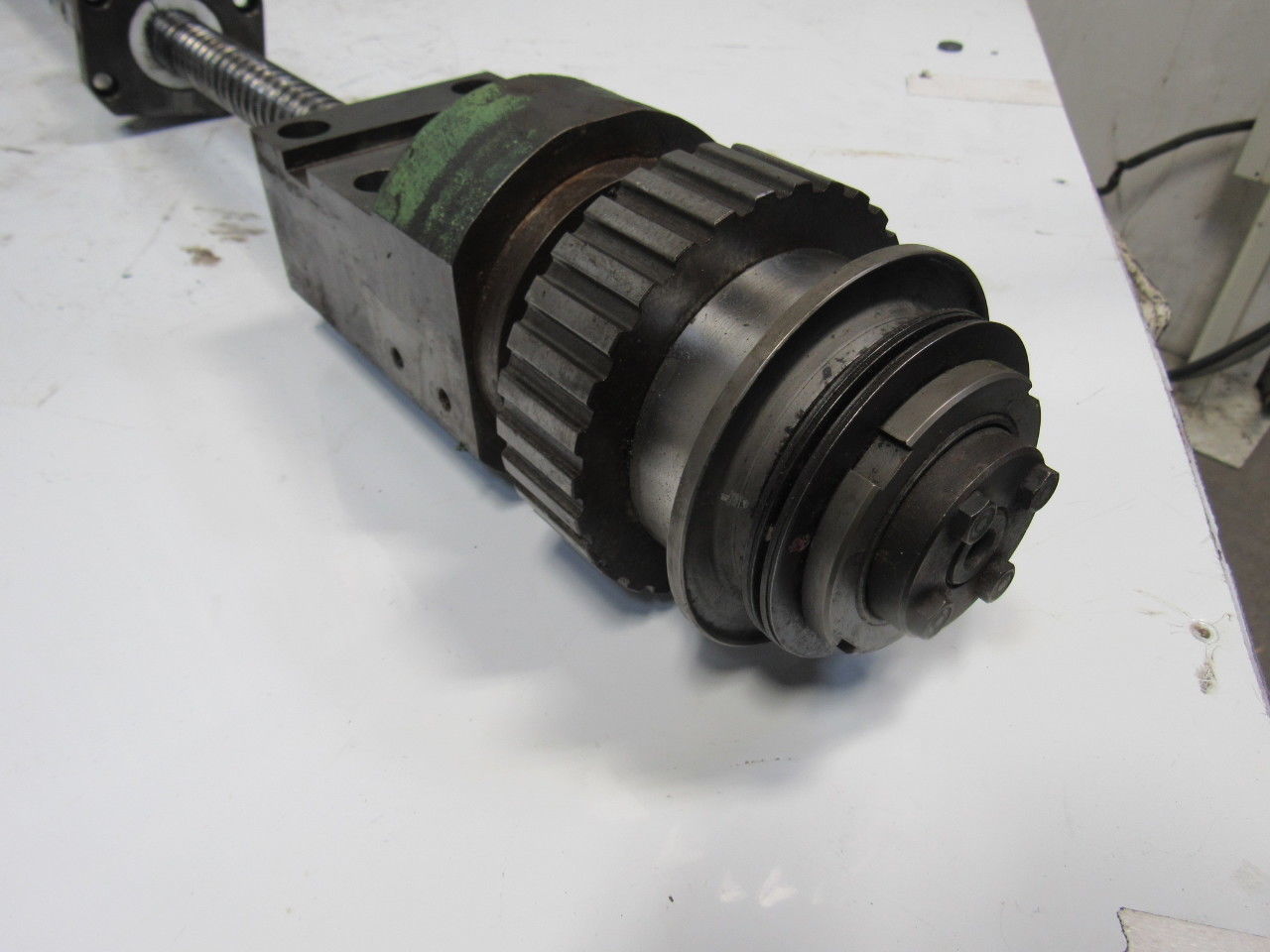 Hitachi Seiki HT 25 Ball Screw Axis Assembly From CNC Lathe