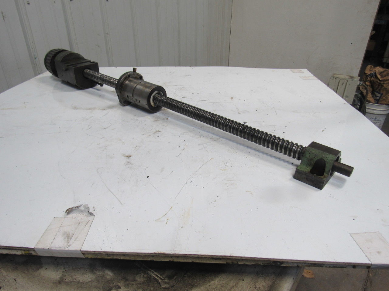 Hitachi Seiki HT 25 Ball Screw Axis Assembly From CNC Lathe