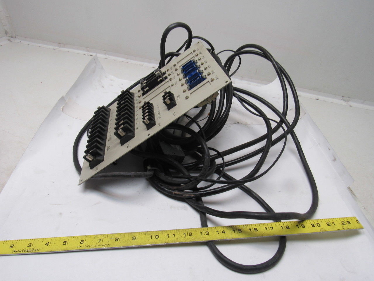 Fanuc A02B-0072-C040 Terminal Unit W/Cables From Hitachi Seiki HT25