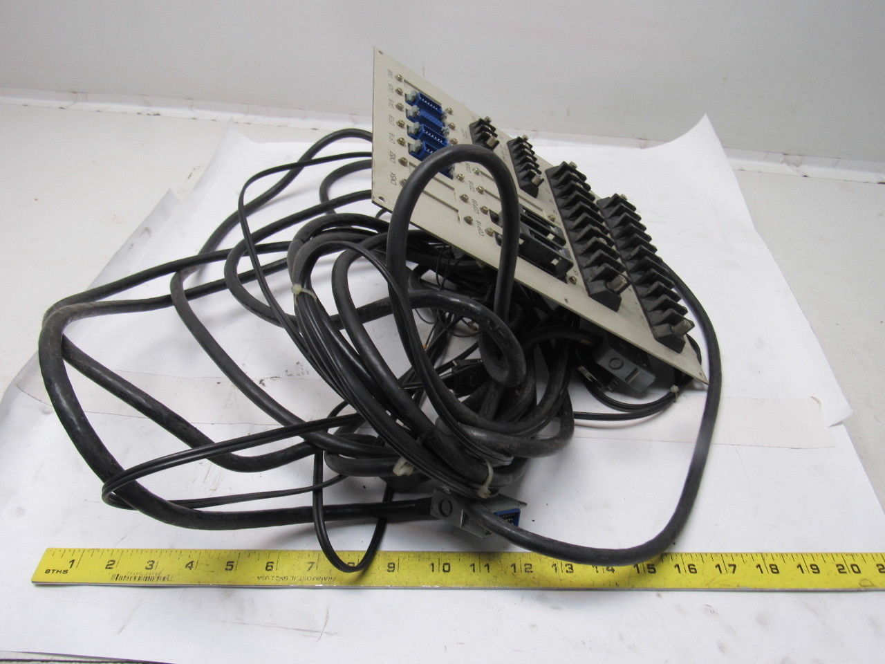 Fanuc A02B-0072-C040 Terminal Unit W/Cables From Hitachi Seiki HT25