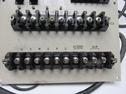 Fanuc A02B-0072-C040 Terminal Unit W/Cables From Hitachi Seiki HT25