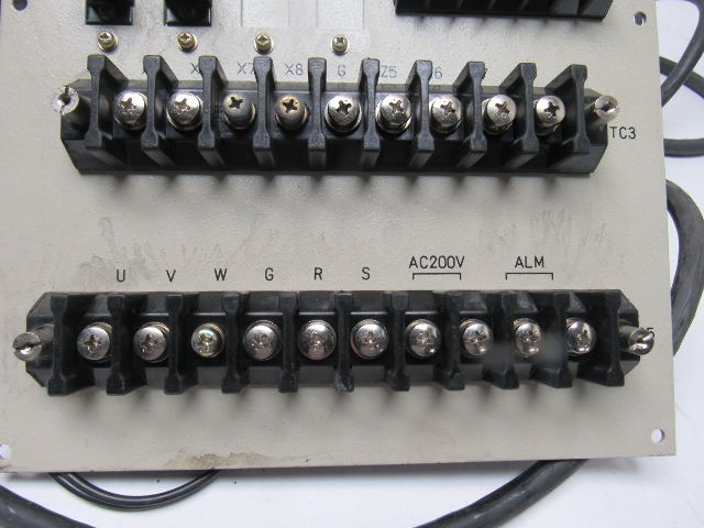 Fanuc A02B-0072-C040 Terminal Unit W/Cables From Hitachi Seiki HT25
