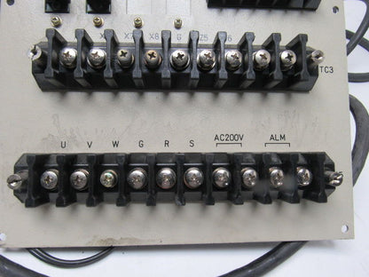 Fanuc A02B-0072-C040 Terminal Unit W/Cables From Hitachi Seiki HT25