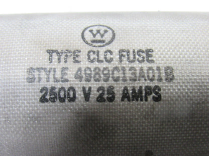 Westinghouse 4989C13A01B 2500V 25A Type CLC Capacitor Fuse Element