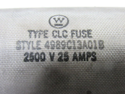 Westinghouse 4989C13A01B 2500V 25A Type CLC Capacitor Fuse Element
