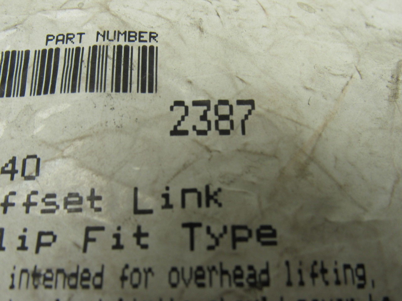 Bowman Barnes 2387 #40 Offset Link Single Strand Roller Chain Lot Of 20