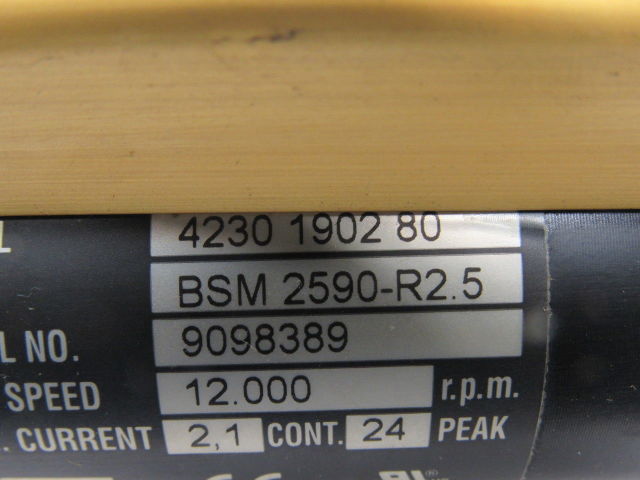 Atlas Copco 4230 1902 80 Nutrunner 12,000 RPM Type BSM 2590-R2.5