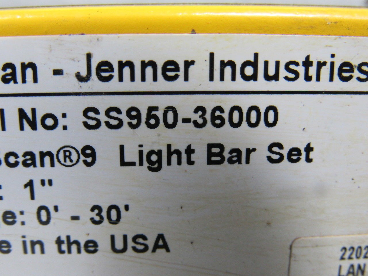 Dolan Jenner SS950-36000 Safe Scan 9 Safety Light Curtain Transmitter & Receiver